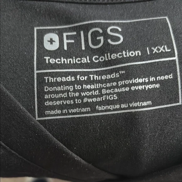 Figs black Catarina Scrub top - Picture 2 of 4